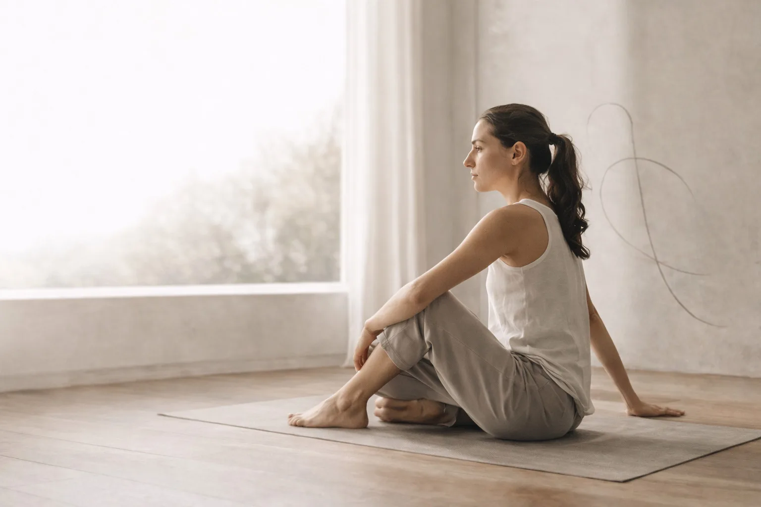 man having back pain, hand on lower back